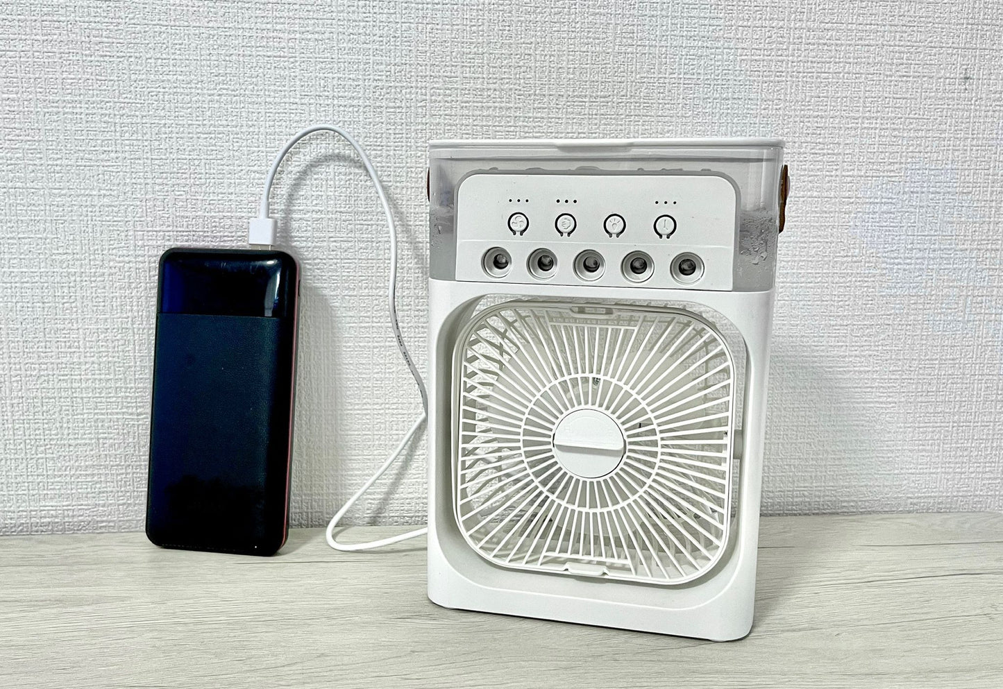 Kazecoolpro™ 1 台3 役：・扇風機・加湿器・LEDナイトライト